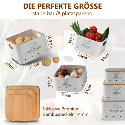Die perfekte Größe stapelbar und platzsparend