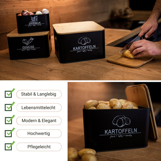 Aufbewahrungsboxen schwarz Merkmale