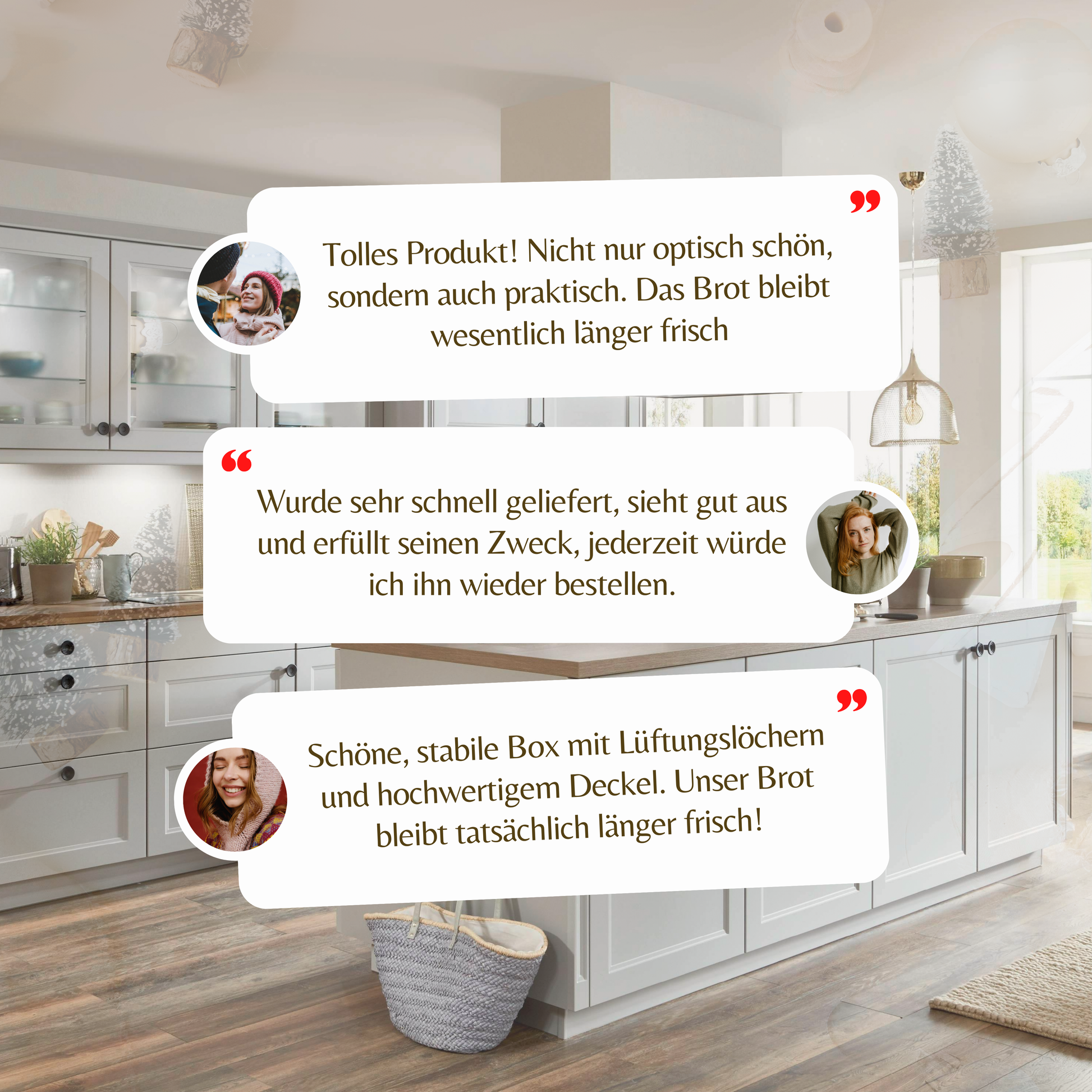 Bewertungen für unsere Brotbox mit Schneidebrett