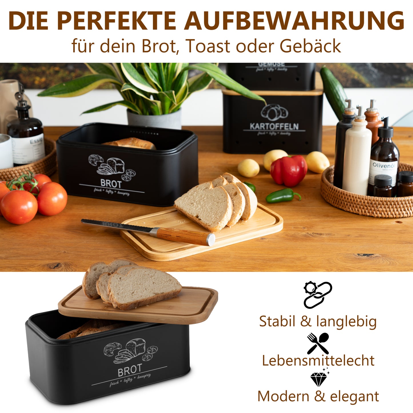 Die perfekte Aufbewahrung für dein Brot, Toast oder Gebäck