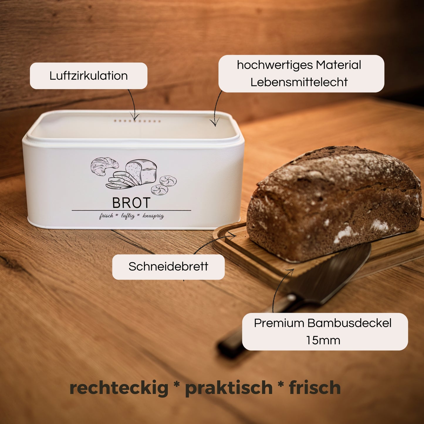 Brotkasten weiß Merkmale