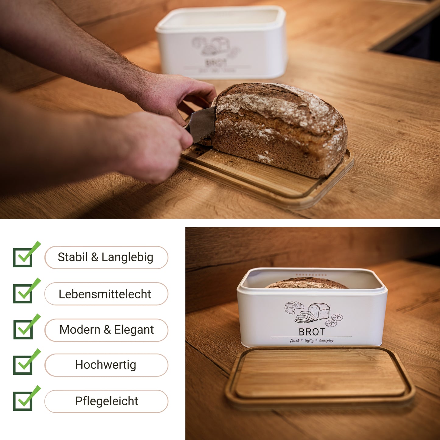 Brotkasten weiß Merkmale