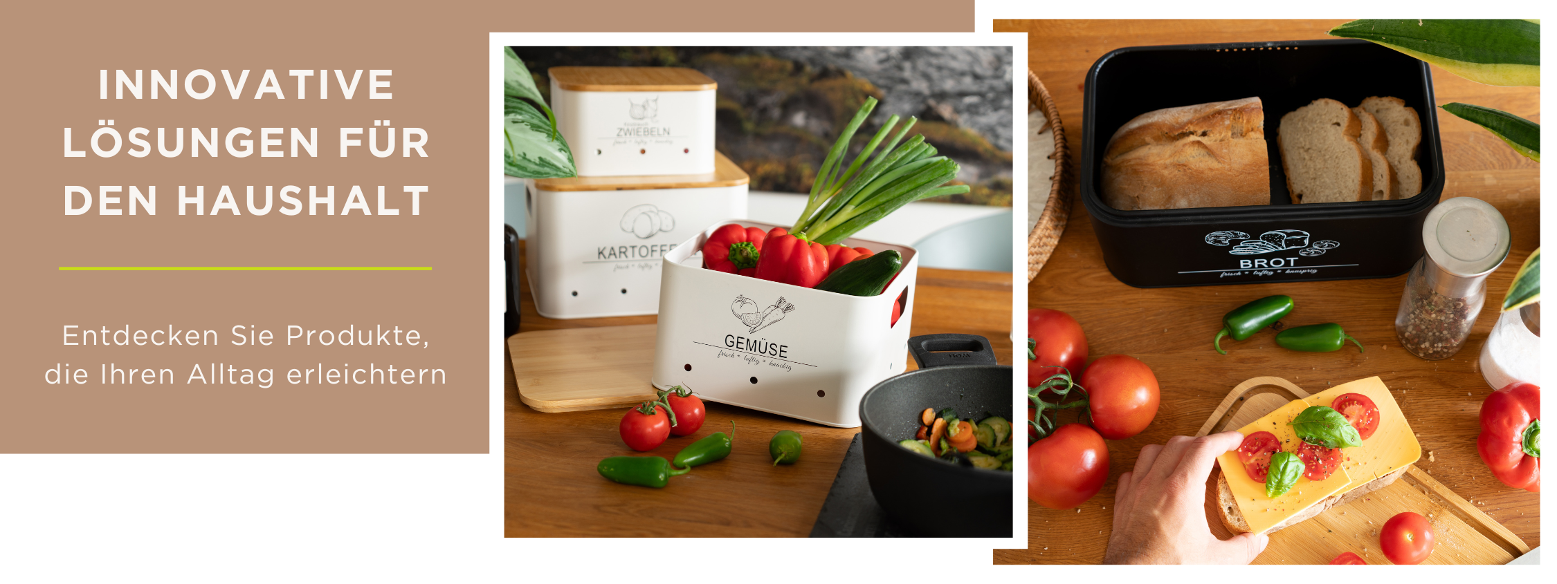 aufbewahrungsboxen für Kartoffeln Gemüse Zwiebeln Knoblauch und brotkasten mit schneidebrett